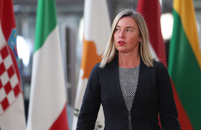 EU's High representative for foreign affairs and security policy Federica Mogherini [File photo: AFP/Kenzo Tribouillard]