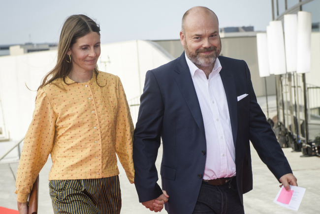 In this May 27, 2018 file photo, Bestseller CEO Anders Holch Povlsen and his wife Anne Holch Povlsen arrive for the 50th birthday celebrations for Denmark's Crown Prince Frederik in Royal Arena in Copenhagen, Denmark. Danish media is saying three of the four children of Danish business tycoon, Anders Holch Povlsen, who is allegedly the Nordic country's richest man and a major private landowner in Britain have died in the Sri Lanka bombings on Sunday April 21, 2019. [File Photo: Olufson Jonas/Ritzau Scanpix via AP]