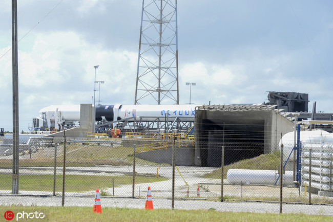 The SpaceX Dragon spacecraft and Falcon 9 rocket are prepared for launch from Complex 40 at the Cape Canaveral Air Force Station, Florida on May 02, 2019. This will be the 17th cargo delivery mission for NASA and it is set for lift-off on May 03 under the Commercial Resupply Services agreement. On board Dragon is approximately 3 tons of equipment and supplies destined to the International Space Station. [Photo: IC]