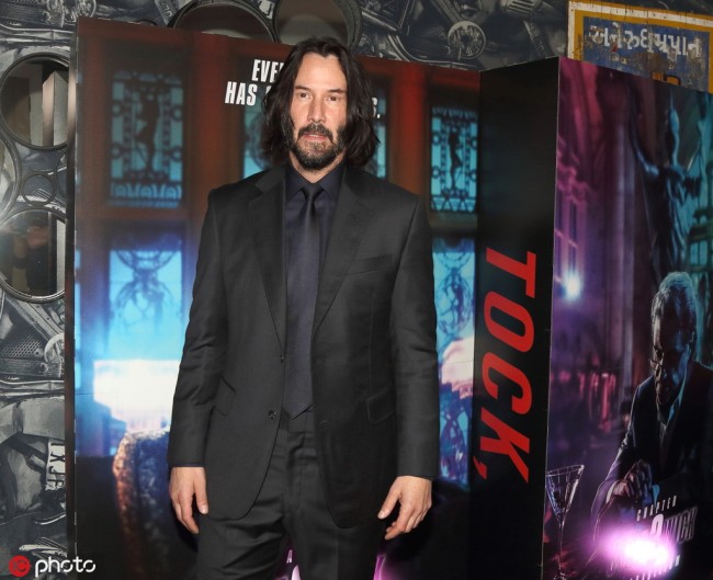 Keanu Reeves at the "John Wick: Chapter 3 Parabellum" - special film screening at The Ham Yard Hotel, London on May 3rd 2019. [Photo: IC]