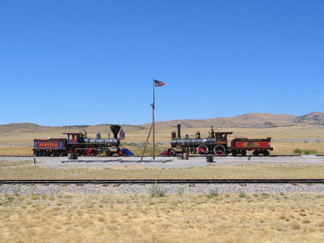 First Transcontinental Railroad in the US completed at Promontory Summit, Utah with the golden spike on 10th May 1869. [File photo: IC]