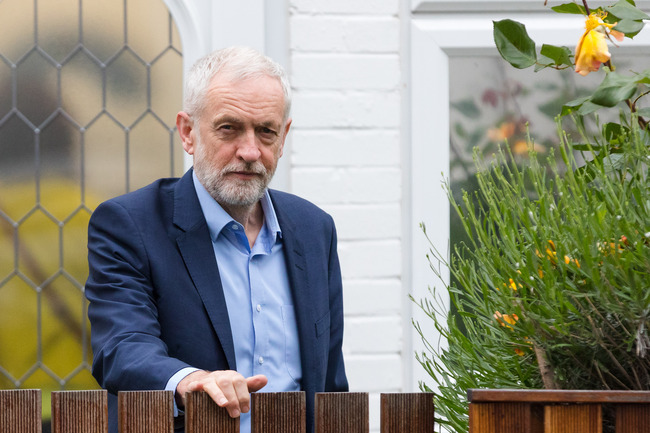 Jeremy Corbyn, the Labour Party leader leaves his north London home this morning, May 17, 2019. [Photo: IC]