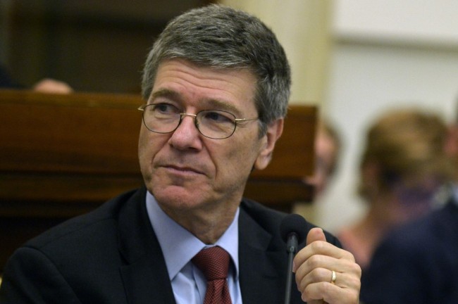 File photo of Jeffrey Sachs. [Photo: AFP]