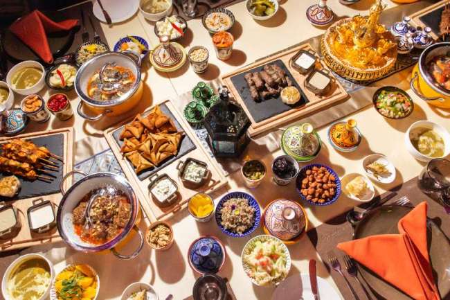 A Ramadhan Arab Iftar spread[Photo courtesy of Kempinski Beijing] 