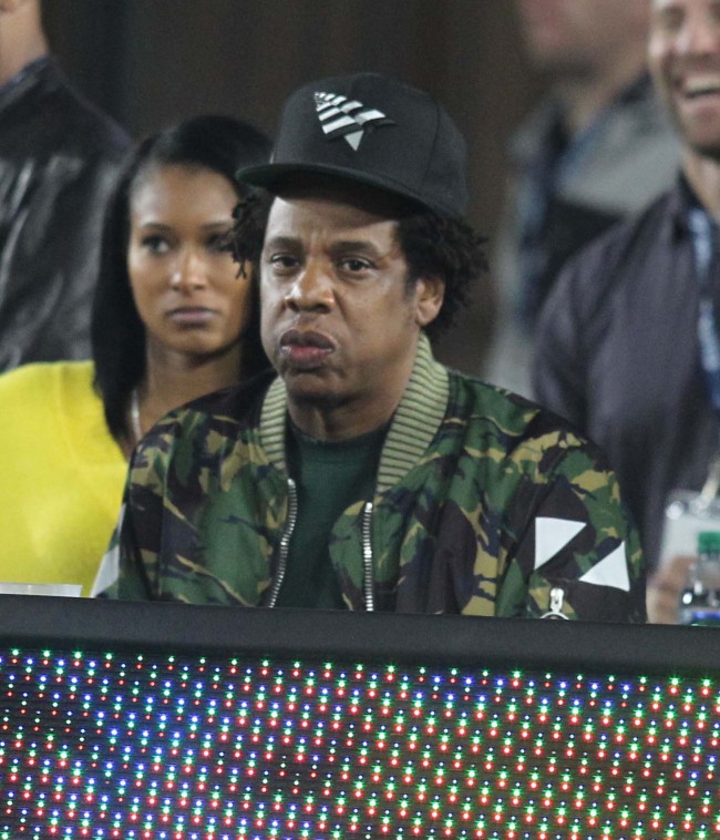 Jay-Z is seen at a Rams game on November 19, 2018 in Los Angeles, CA. [Photo:IC]