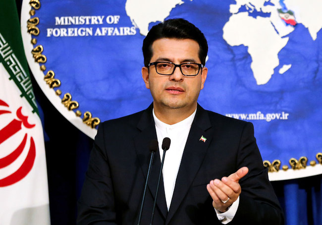 Abbas Mousavi, spokesman for Iran's Foreign Ministry, gives a press conference in the capital Tehran on May 28, 2019. [File photo: AFP/Atta Kenare]