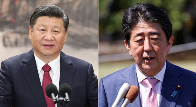 Chinese President Xi Jinping and Japanese Prime Minister Shinzo Abe [Photo: China Plus]