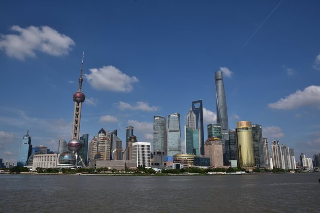 Aerial photo taken on June 24, 2019 shows the Bund in Shanghai. [Photo: VCG]