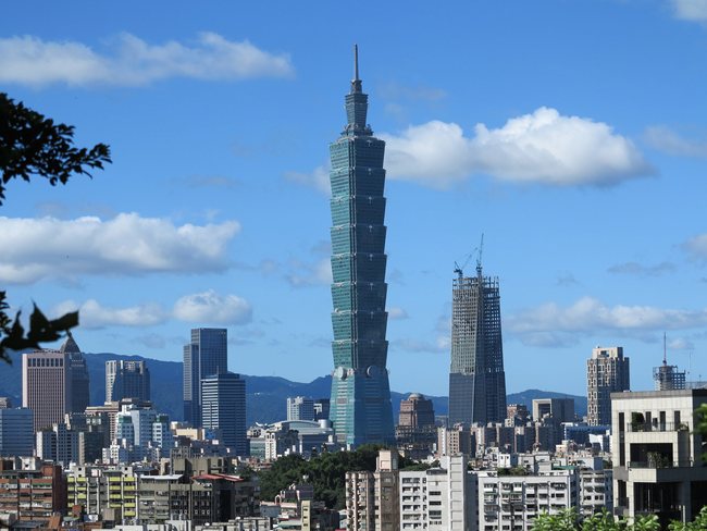 A view of the Taipei 101 skyscraper in Taipei, Taiwan, on July 6, 2016. [File Photo: IC]