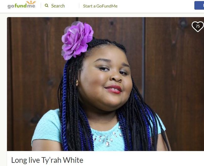 A fund raising page has been set up for the family of six-year-old Ty'rah White in Minneapolis, who died after the car she was in caught fire. The accident happened after a camper van parked nearby caught fire, and the fire spread to surrounding vehicles. [Photo: Ty'rah White's GoFundMe page]