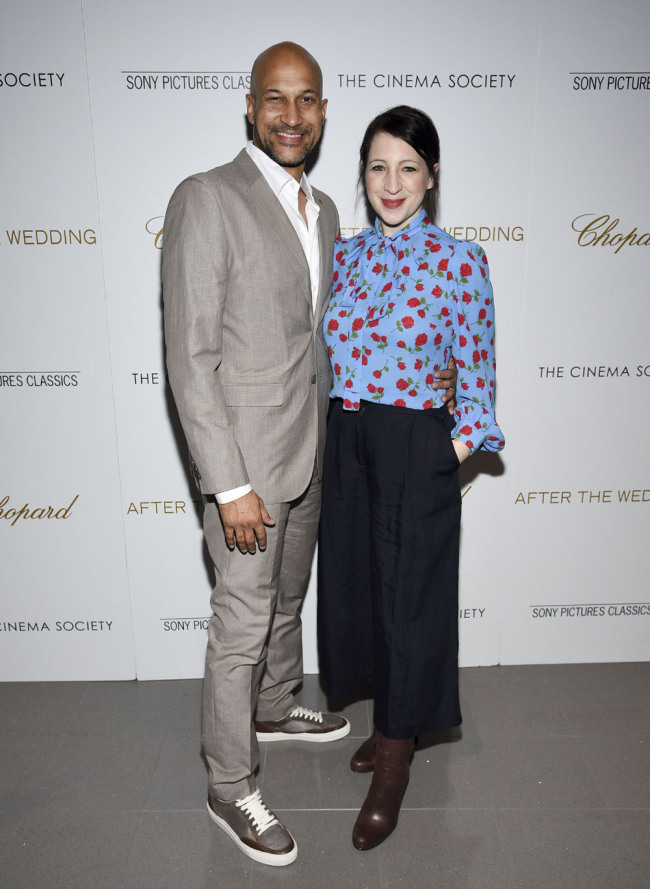 Keegan-Michael Key, left, and Elisa Key attend a special screening of "After the Wedding," at the Regal Essex on Tuesday, Aug. 6, 2019, in New York. [Photo: IC]
