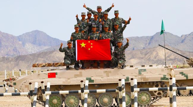 Chinese teams won all the gold medals in contests such as anti-aircraft missiles held in Korla, August 15, 2019. [Photo: VCG]