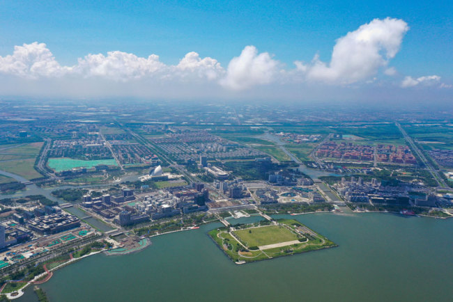 The new Lingang area of the Shanghai Pilot Free Trade Zone. [File photo: IC]