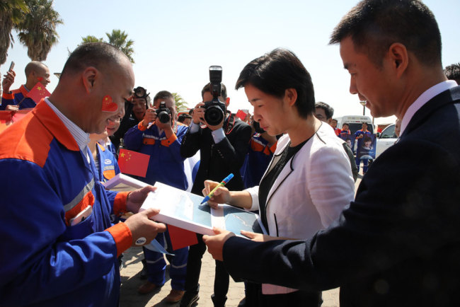 Chinese astronauts visit Namibia on Monday, August 19, 2019. [Photo: China Plus]