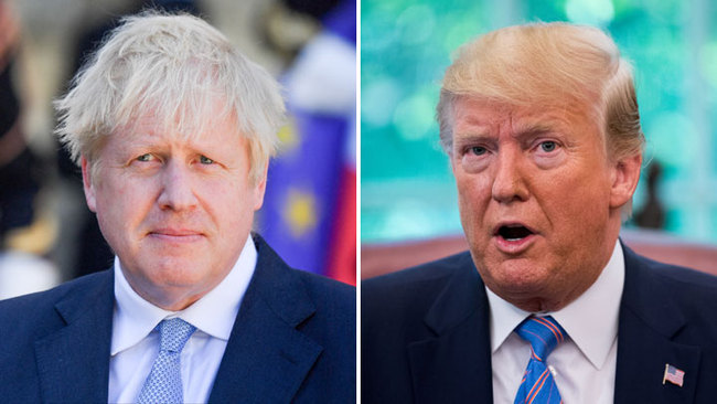 British Prime Minister Boris Johnson(left) and U.S. President Donald Trump. [Photo: China Plus]