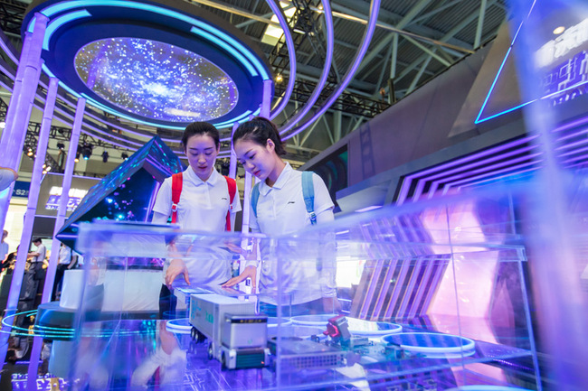 Visitors at the Smart China Expo in Chongqing, August 26, 2019. [Photo: IC]