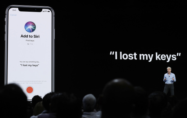 Apple's senior vice president of Software Engineering, speaks about Siri during an announcement of new products at the Apple Worldwide Developers Conference in San Jose, Calif on June 4, 2018. [File photo: IC] 