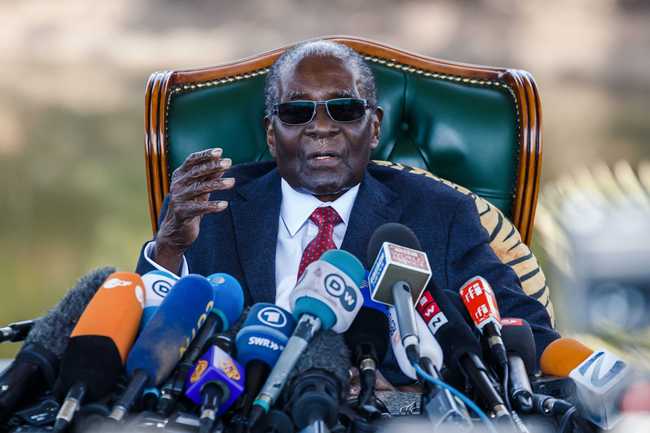 File photo of Zimbabwe’s former leader Robert Mugabe. [Photo: AFP]