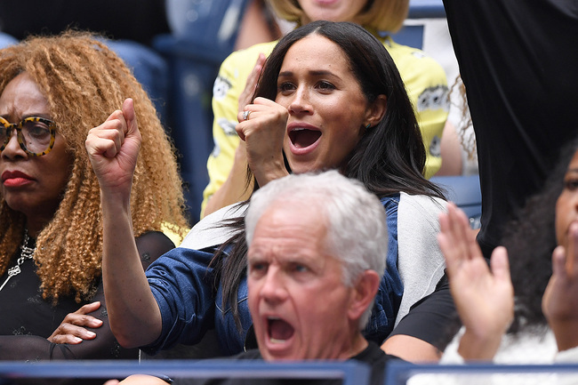 Meghan Markel, Duchess of Sussex, attends the 2019 US Open Tennis Championship Final 2019 between Serena Williams of the US and Bianca Andrescu of Canada at the 2019 US Open at the USTA Billie Jean King National Tennis Center in Flushing Meadows - Corona Park in the New York City borough of Queens, NY, on September 7, 2019. [Photo: Anthony Behar/Sipa USA via IC]