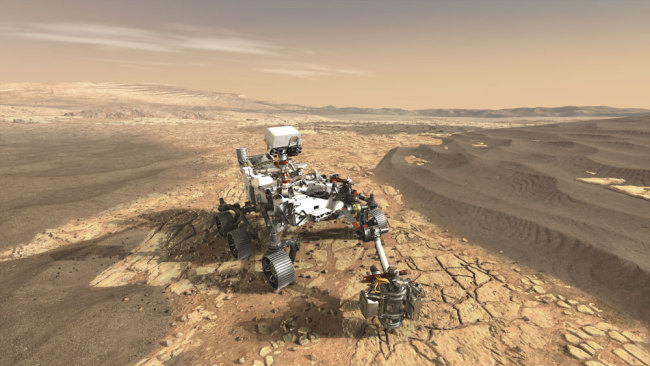 This artist's concept depicts NASA's Mars 2020 rover on the surface of Mars. [File photo: NASA/JPL-Caltech]