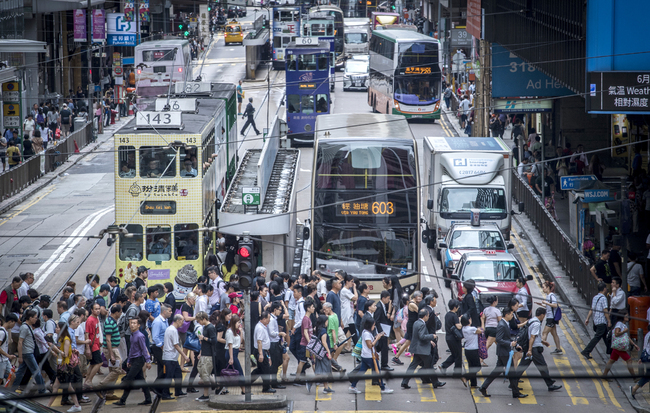 A street view in Hong Kong. [File Photo: IC]