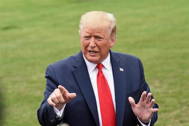 US President Donald Trump speaks to the press on the South Lawn of the White House in Washington, DC, on September 9, 2019. [Photo: China News Service via VCG]