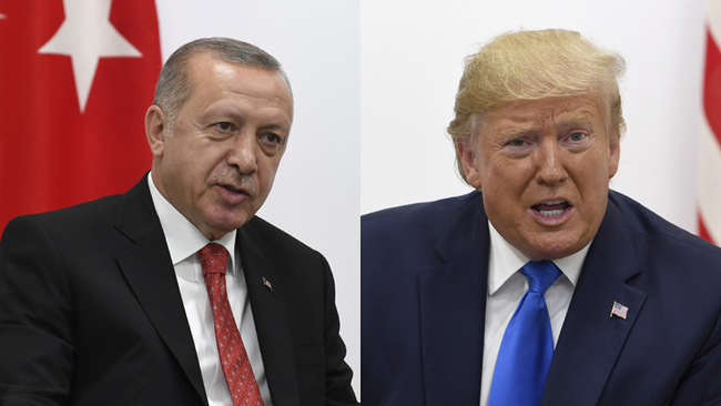 Turkey's President Recep Tayyip Erdogan and US President Donald J. Trump. [File Photo: China Plus]