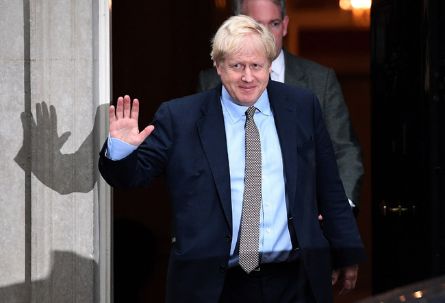 British Prime Minister Boris Johnson departs 10 Downing Street in London, Britain, 24 October 2019. [Photo: IC]