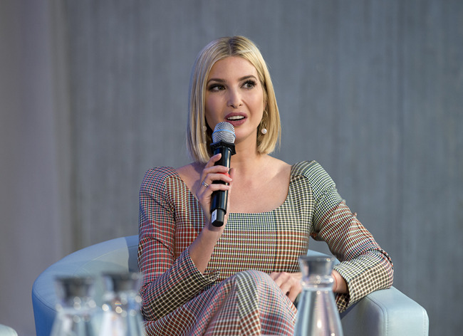 In this Oct. 18, 2019, file photo, White House adviser Ivanka Trump speaks during the forum Unleashing the Potential of Women Entrepreneurs through Finance and Markets, on the sidelines of the World Bank/IMF Annual Meetings in Washington. [Photo: AP]