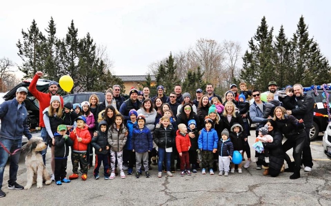 Nash's town threw him a birthday party on November 17, 2019. [Photo from Facebook account of Brittany Stineman] 