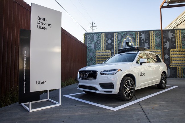 In this file photo taken on September 26, 2019 An Uber self driving car sits on display ahead of an Uber products launch event in San Francisco, California. [Photo: AFP]