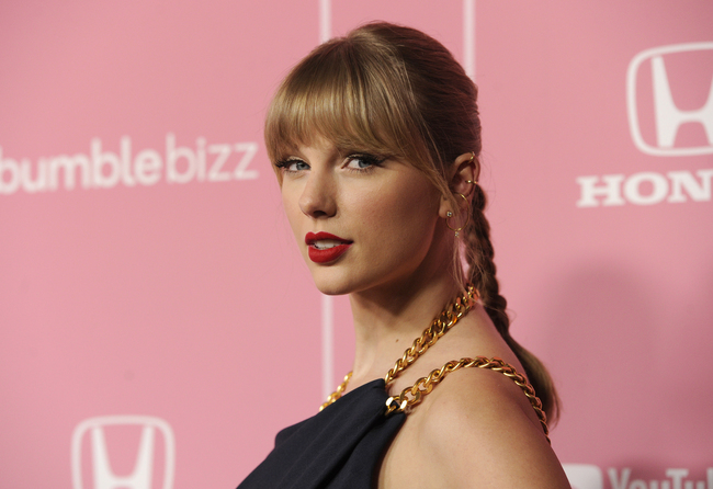 Taylor Swift arrives at Billboard's Women in Music at the Hollywood Palladium on Thursday, Dec. 12, 2019, in Los Angeles. [Photo: AP/Chris Pizzello]