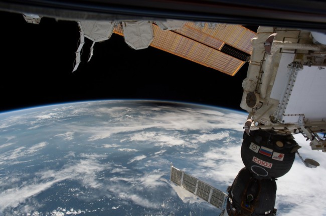 This August 21, 2017 NASA handout image shows a view of the eclipse from orbit as NASA’s Randy Bresnik, Jack Fischer and Peggy Whitson, ESA (European Space Agency’s) Paolo Nespoli, and Roscosmos’ Commander Fyodor Yurchikhin and Sergey Ryazanskiy watched. [File photo: NASA / AFP ] 