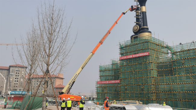 Stavební práce Rezortu Universal v Pekingu byly obnoveny od poloviny února. Fotografie: Rezort Universal v Pekingu