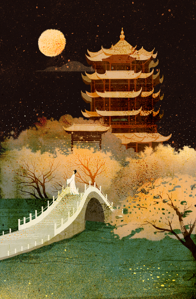 Věž žlutého jeřába se často objevovala ve starověkých čínských literárních dílech a obrazech. / CFP