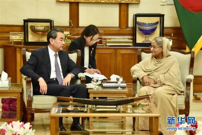 Primera ministra bangladesí se reúne con canciller chino para hablar de cooperación pragmática