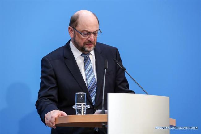 Renuncia Martin Schulz a dirigencia de SPD