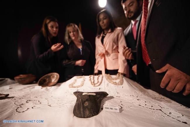Estados Unidos devuelve a Colombia piezas arqueológicas recuperadas del tráfico ilícito