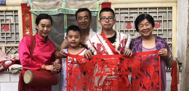 Chen Piliang y su familia