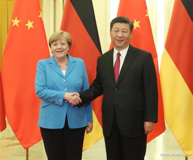 Xi Jinping rencontre Angela Merkel