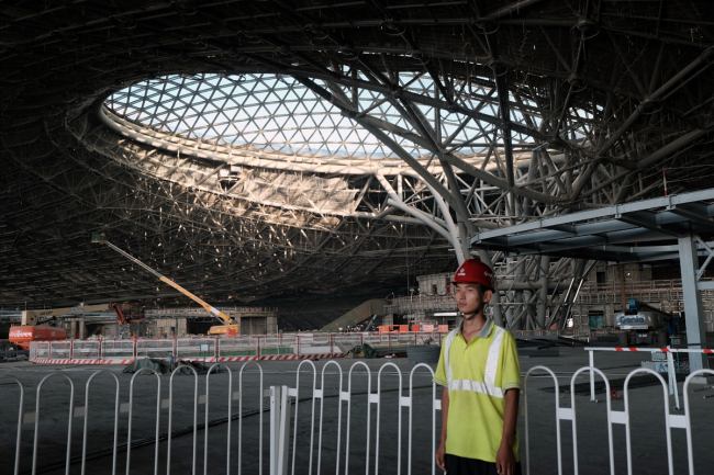 Photos : le nouvel aéroport de Beijing en pleine construction