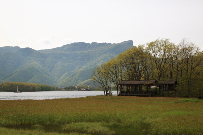 Le Lac Dajiu, une terre humide entre les nuages