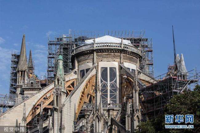 La cathédrale Notre-Dame de Paris en pleine restauration