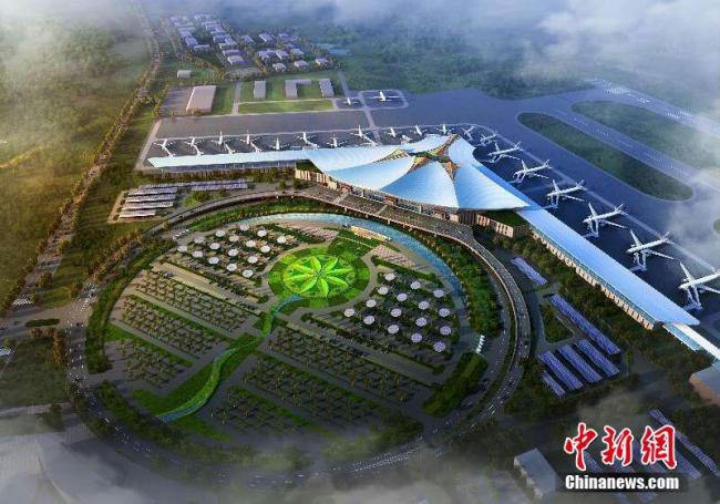 Tibet : fin de la construction de la structure principale du Terminal 3 de l'aéroport de Lhassa