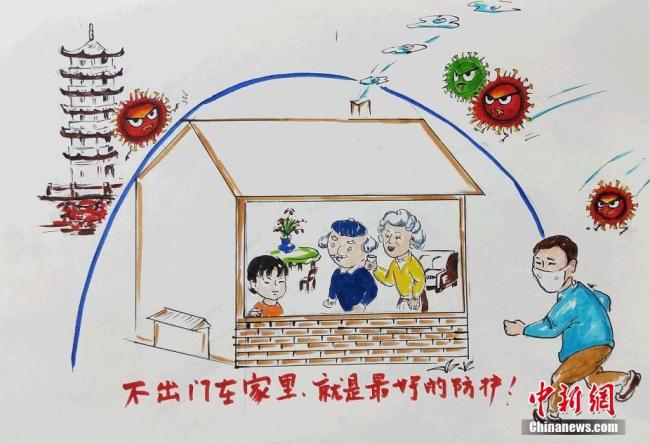 Ces derniers jours, des membres de l'association de peinture Zhenghe du Fujian ont créé une série d'œuvres dédiées à la prévention contre le nouveau coronavirus afin de propager les connaissances à ce sujet et encourager les médecins travaillant en première ligne.