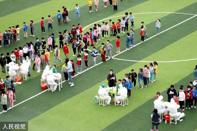 La campagne massive de tests se poursuit à Qingdao