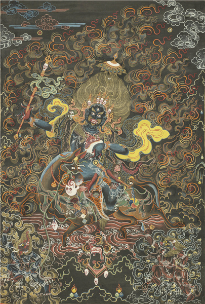 Η Πάλντεν Λχάμο της δυναστείας Τσινγκ είναι μια εμβληματική φιγούρα του Θιβετιανού Βουδισμού. [Η φωτογραφία παρέχεται από την ChinaDaily]