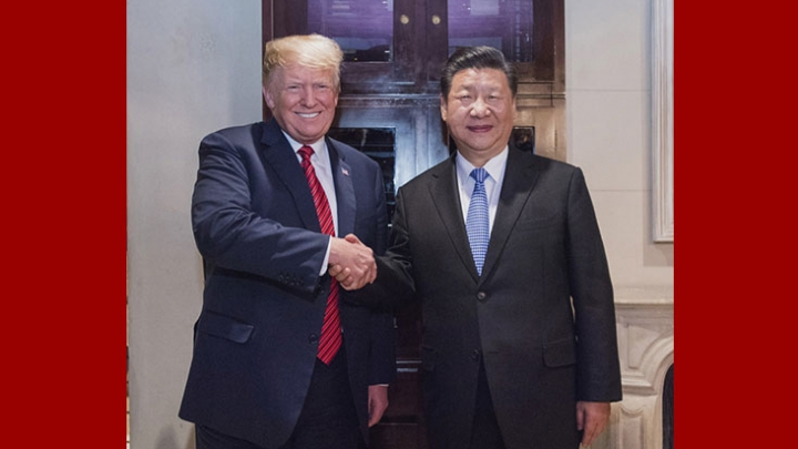 Xi Jinping encontra-se com Donald Trump