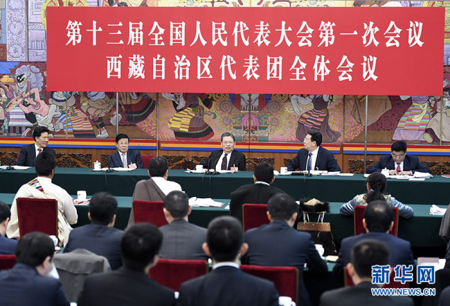 1-й пленум ВСНП 13-го созыва: Си Цзиньпин, Ли Кэцян, Ли Чжаньшу и Чжао Лэцзи приняли участие в секционных обсуждениях