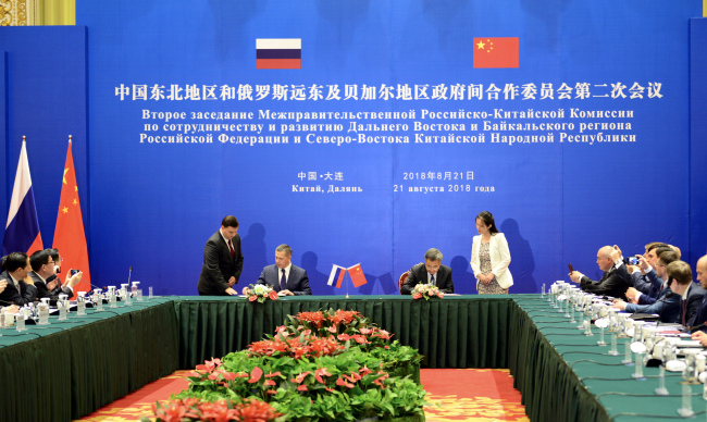 Состоялось заседание межправительственной комиссии по сотрудничеству Северо-Востока Китая и районов Дальнего Востока и Байкальского региона